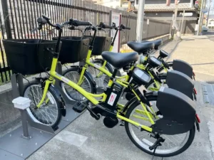 岡山駅のレンタサイクルのももちゃり