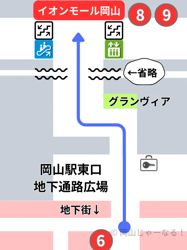 イオンサンマルクへの地下ルート②