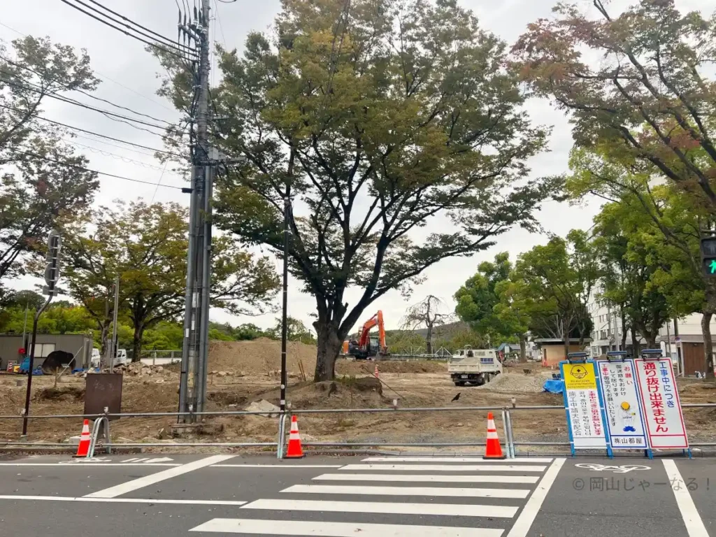 以前は喫煙所のあった石山公園