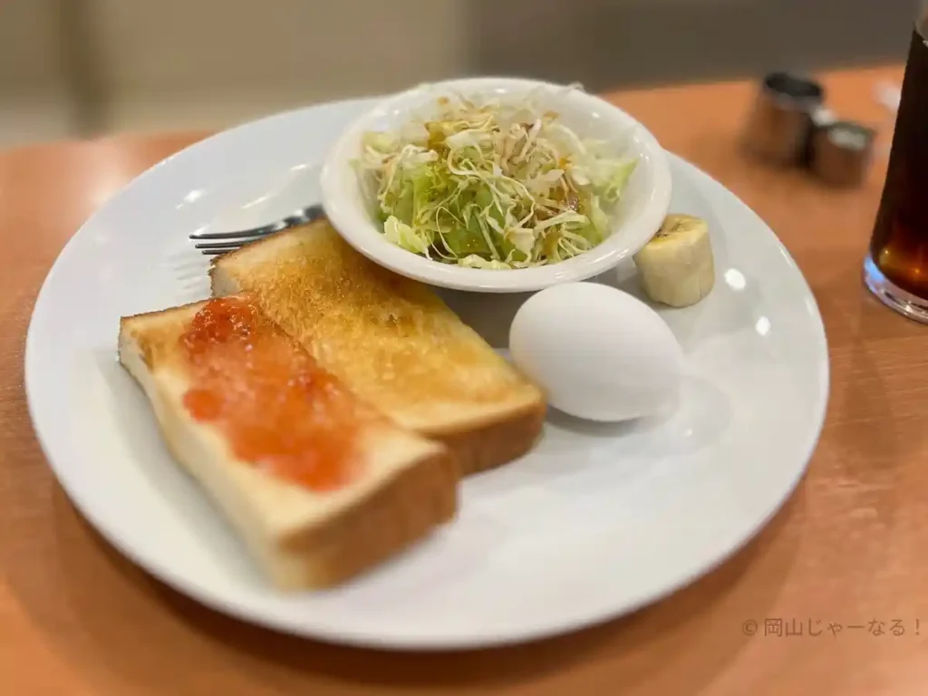 喫茶タンポポのモーニングセット
