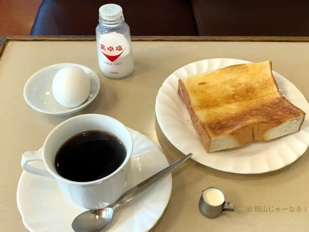 コーヒーハウス エンゼルのモーニングサービス